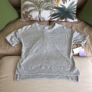 Stars Above Fleece Short Sleeve Sleep T-shirt